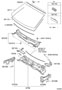 Diagram COWL PANEL & WINDSHIELD GLASS for your 2012 TOYOTA FJ CRUISER Base 4.0L M/T RWD