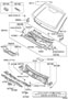 Diagram COWL PANEL & WINDSHIELD GLASS for your TOYOTA CRESSIDA