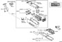 Diagram CONSOLE BOX & BRACKET for your 2017 TOYOTA AVALON Limited Sedan