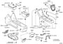 Diagram CONSOLE BOX & BRACKET for your 2022 TOYOTA HIGHLANDER