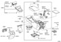 Diagram CONSOLE BOX & BRACKET for your 2001 TOYOTA 4RUNNER SR5-V6(-0008),SR5(0008-) 3400CC EFI, MANUAL , 5-SPEED
