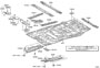 Diagram FRONT FLOOR PANEL & FRONT FLOOR MEMBER for your 2018 TOYOTA SIENNA