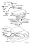 Diagram LUGGAGE COMPARTMENT DOOR & LOCK for your 1999 TOYOTA CAMRY