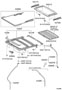 Diagram ROOF PANEL & BACK WINDOW GLASS for your 1984 TOYOTA LAND CRUISER STATION WAGON