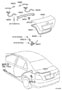 Diagram LUGGAGE COMPARTMENT DOOR & LOCK for your 2008 TOYOTA YARIS HATCHBACK 5-DOOR, RS