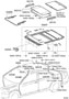 Diagram ROOF PANEL & BACK WINDOW GLASS for your 2010 TOYOTA CAMRY