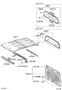 Diagram ROOF PANEL & BACK PANEL for your 2011 TOYOTA TUNDRA Base Extended Cab Pickup Fleetside 4.0L  4WD