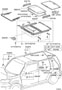 Diagram ROOF PANEL & BACK WINDOW GLASS for your 2011 TOYOTA VENZA