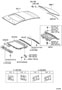 Diagram ROOF PANEL & BACK WINDOW GLASS for your 2010 TOYOTA COROLLA