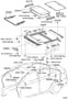 Diagram ROOF PANEL & BACK WINDOW GLASS for your 2010 Scion