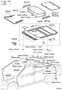 Diagram ROOF PANEL & BACK WINDOW GLASS for your 2010 TOYOTA CAMRY