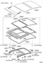 Diagram ROOF PANEL & BACK WINDOW GLASS for your 2010 TOYOTA PRIUS