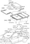 Diagram ROOF PANEL & BACK WINDOW GLASS for your TOYOTA RAV 4