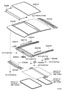 Diagram ROOF PANEL & BACK WINDOW GLASS for your 2013 TOYOTA CAMRY