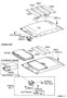 Diagram ROOF HEADLINING & SILENCER PAD for your 2001 TOYOTA TACOMA