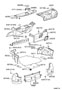 Diagram PACKAGE TRAY PANEL & LUGGAGE COMPARTMENT MAT for your 2015 TOYOTA PRIUS