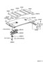 Diagram ROOF HEADLINING & SILENCER PAD for your 1975 TOYOTA LAND CRUISER