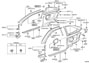 Diagram INSIDE TRIM BOARD & DOOR OPENING TRIM MOULDING for your 2003 TOYOTA COROLLA