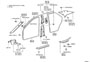 Diagram INSIDE TRIM BOARD & DOOR OPENING TRIM MOULDING for your 2015 TOYOTA PRIUS