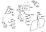 Diagram INSIDE TRIM BOARD & DOOR OPENING TRIM MOULDING for your 2004 TOYOTA AVALON