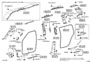 Diagram INSIDE TRIM BOARD & DOOR OPENING TRIM MOULDING for your 2003 TOYOTA HIGHLANDER