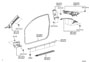 Diagram INSIDE TRIM BOARD & DOOR OPENING TRIM MOULDING for your 2006 Scion TC LIFTBACK, G 2400CC 16-VALVE DOHC EFI, AUTOMATIC 4-SPEED