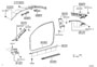 Diagram INSIDE TRIM BOARD & DOOR OPENING TRIM MOULDING for your 2006 Scion TC LIFTBACK, G 2400CC 16-VALVE DOHC EFI, AUTOMATIC 4-SPEED