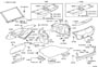 Diagram PACKAGE TRAY PANEL & LUGGAGE COMPARTMENT MAT for your 2023 TOYOTA Corolla Cross Hybrid S