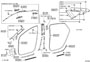 Diagram INSIDE TRIM BOARD & DOOR OPENING TRIM MOULDING for your 2009 TOYOTA RAV 4