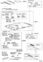 Diagram ROOF HEADLINING & SILENCER PAD for your 1976 TOYOTA COROLLA