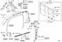 Diagram INSIDE TRIM BOARD for your TOYOTA TACOMA