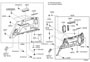 Diagram INSIDE TRIM BOARD for your 1999 TOYOTA 4RUNNER