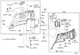 Diagram INSIDE TRIM BOARD for your 1999 TOYOTA 4RUNNER