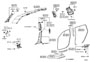 Diagram INSIDE TRIM BOARD & DOOR OPENING TRIM MOULDING for your 2011 TOYOTA AVALON XLS Sedan