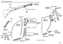 Diagram INSIDE TRIM BOARD for your 2018 TOYOTA AVALON Hybrid XLE Plus Sedan