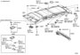 Diagram ROOF HEADLINING & SILENCER PAD for your TOYOTA HIGHLANDER LIMITED