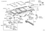 Diagram ROOF HEADLINING & SILENCER PAD for your TOYOTA HIGHLANDER LIMITED