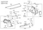 Diagram DECK BOARD & DECK TRIM COVER for your 2023 TOYOTA Corolla Cross Hybrid S