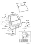 Diagram BACK DOOR PANEL & GLASS for your 2001 TOYOTA MR2 SPYDER