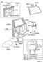 Diagram BACK DOOR PANEL & GLASS for your 2010 TOYOTA YARIS