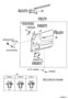 Diagram FRONT DOOR PANEL & GLASS for your TOYOTA T100