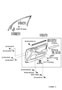 Diagram FRONT DOOR PANEL & GLASS for your 2003 TOYOTA SEQUOIA