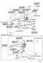 Diagram FRONT DOOR LOCK & HANDLE for your 2012 TOYOTA AVALON Limited Sedan