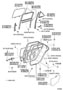 Diagram REAR DOOR PANEL & GLASS for your 2007 TOYOTA COROLLA