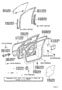 Diagram FRONT DOOR PANEL & GLASS for your 2024 TOYOTA RAV4 TRD Off-Road
