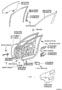 Diagram FRONT DOOR PANEL & GLASS for your 2005 TOYOTA CAMRY