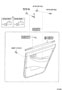 Diagram REAR DOOR PANEL & GLASS for your 2004 TOYOTA COROLLA