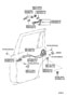 Diagram REAR DOOR LOCK & HANDLE for your 2014 TOYOTA AVALON