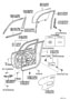 Diagram FRONT DOOR PANEL & GLASS for your Scion