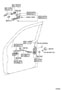 Diagram FRONT DOOR LOCK & HANDLE for your 1995 TOYOTA AVALON